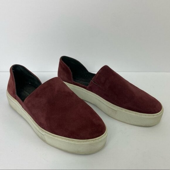 Rebecca Minkoff Red d'Orsay Nana Slip On Flats Size 10 Burgundy Maroon Shoes - Picture 11 of 11